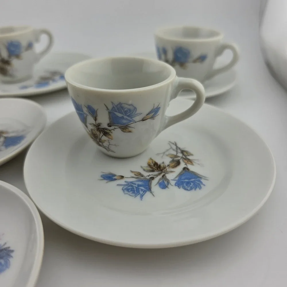 Vintage Porcelain Miniature‎ Tea Set 11pc Made in Japan Incomplete